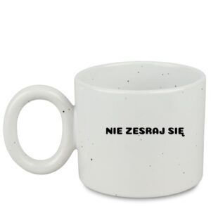 Kubek nakrapiany z Twoim napisem