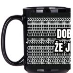 Wzorek dyskretny podwójny czarny Dobrze że