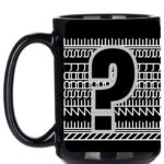 Twój napis dyskretny - czarny kubek