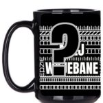 Twój napis podwójny dyskretny - czarny kubek