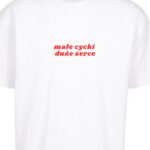 Małe cycki, duże serce nadruk