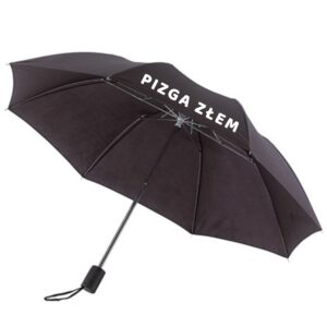 Parasol z napisem bez cenzury