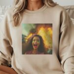 Lalka brunetka z ogniem