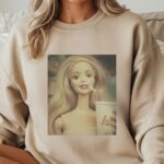 Lalka blond z fajką