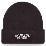 Czapka nadruk w pizdu z tą pogodą