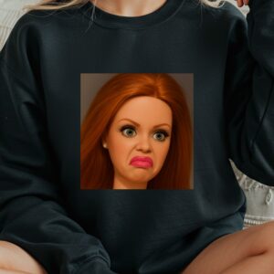 Lalka śmieszna rude włosy