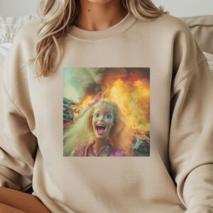 Lalka blond z ogniem