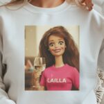 Lalka z winem różowa Lailla