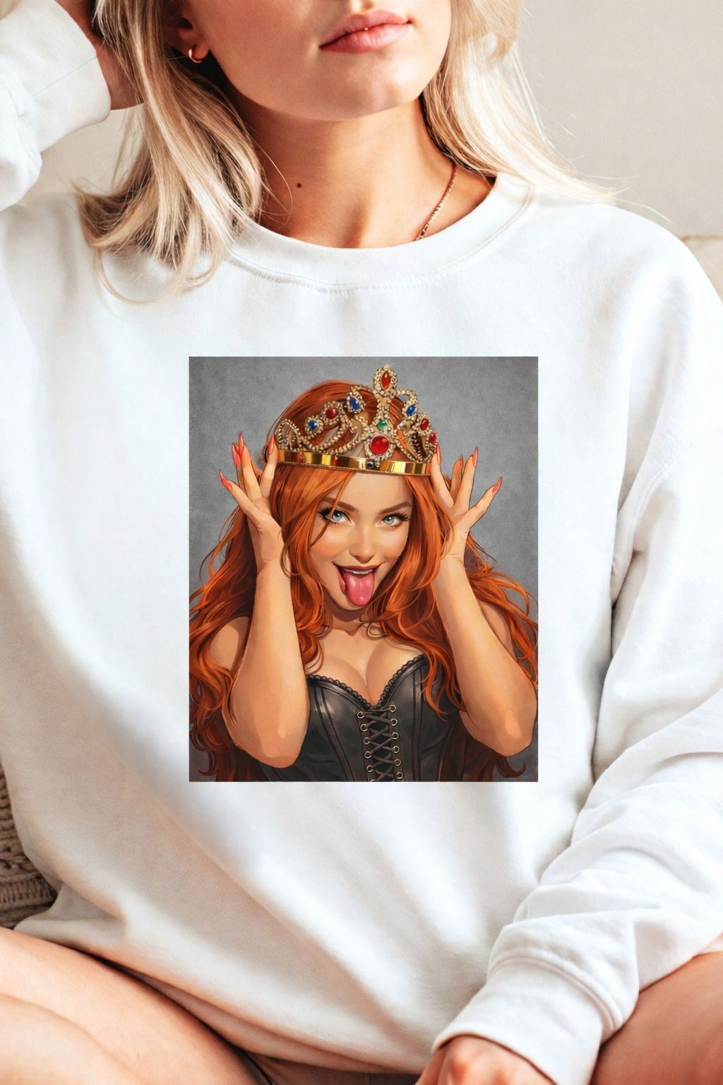 Lalka ruda z koroną