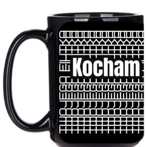 Kocham Twojego fiutka - czarny kubek