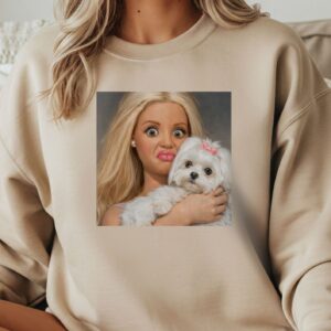 Lalka śmieszna z psem