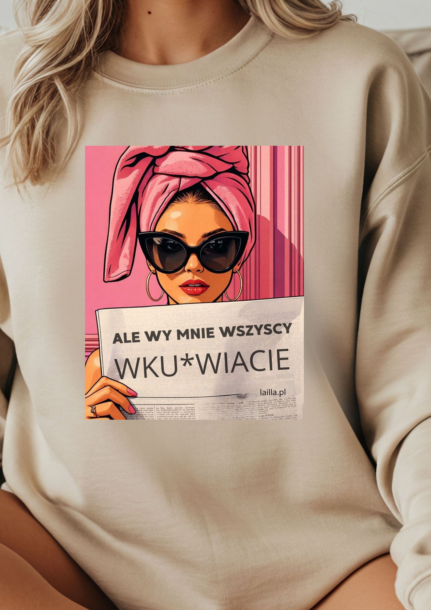 lalka z gazetą - ale wy mnie...