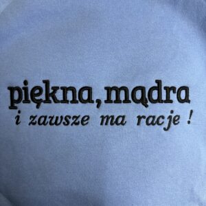 Piękna, mądra.. haft 3D