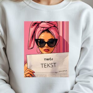 lalka z gazetą - Twój tekst na gazecie