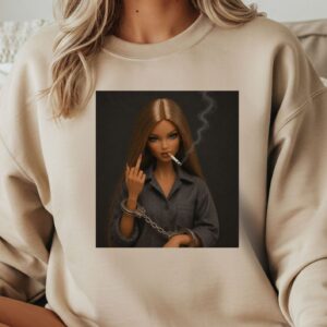lalka blond w kajdankach