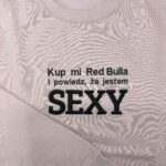 Od ręki - haft 3D Kup mi red bulla... - bluza bez kaptura baby pink -  rozmiar M