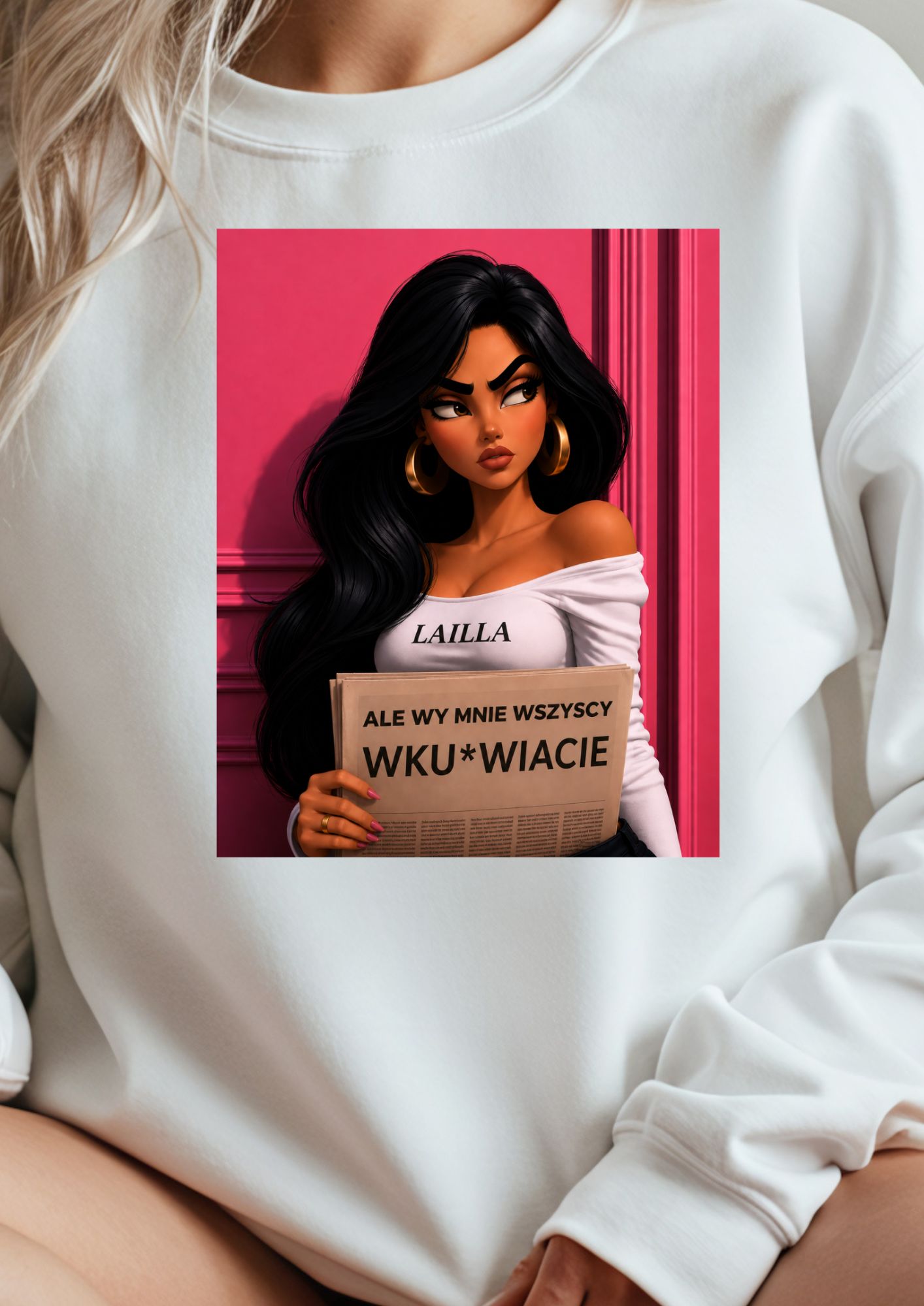 lalka czarne włosy - ale wy mnie wszyscy wku*wiacie