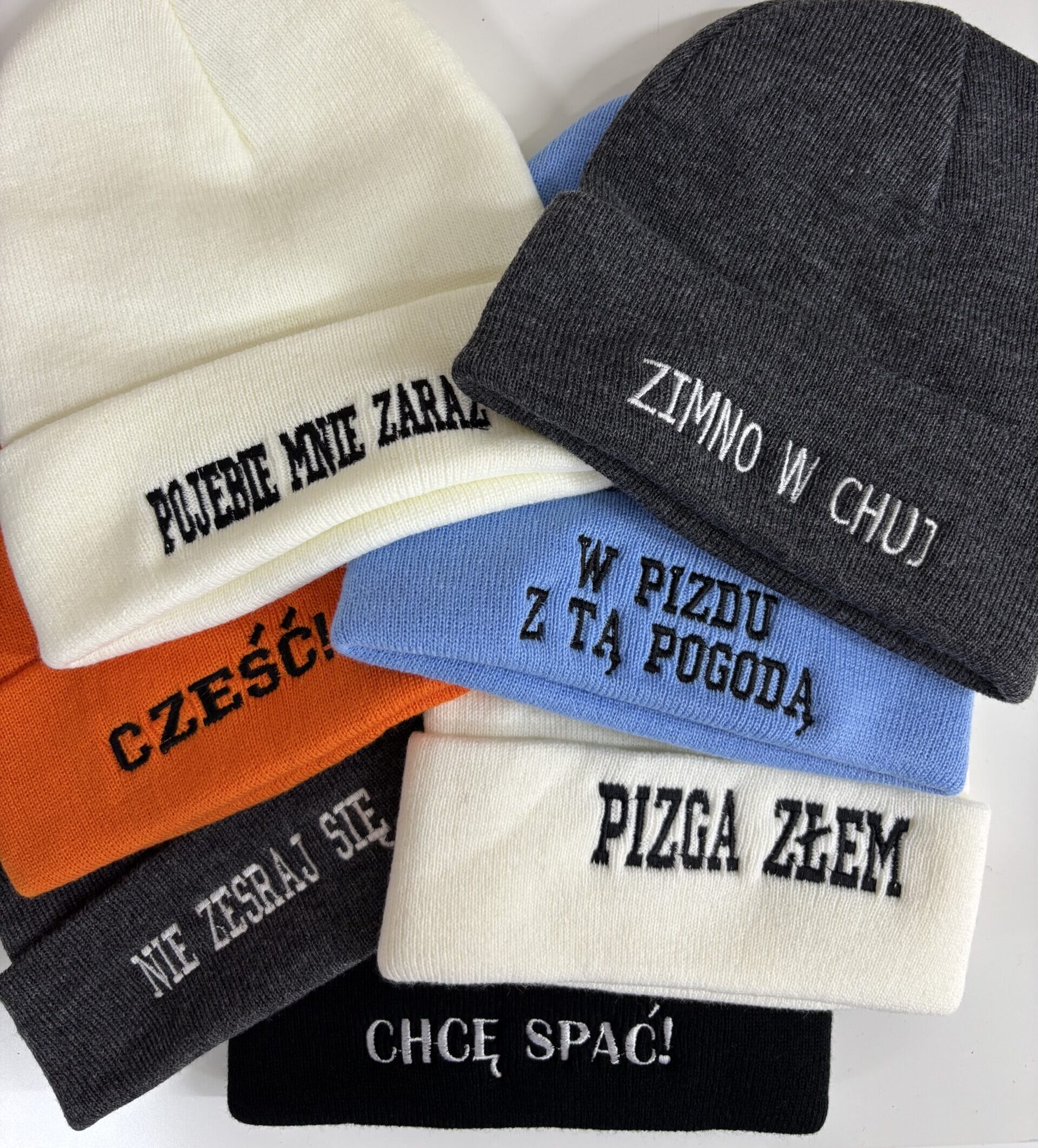 Czapka z haftem - różne napisy